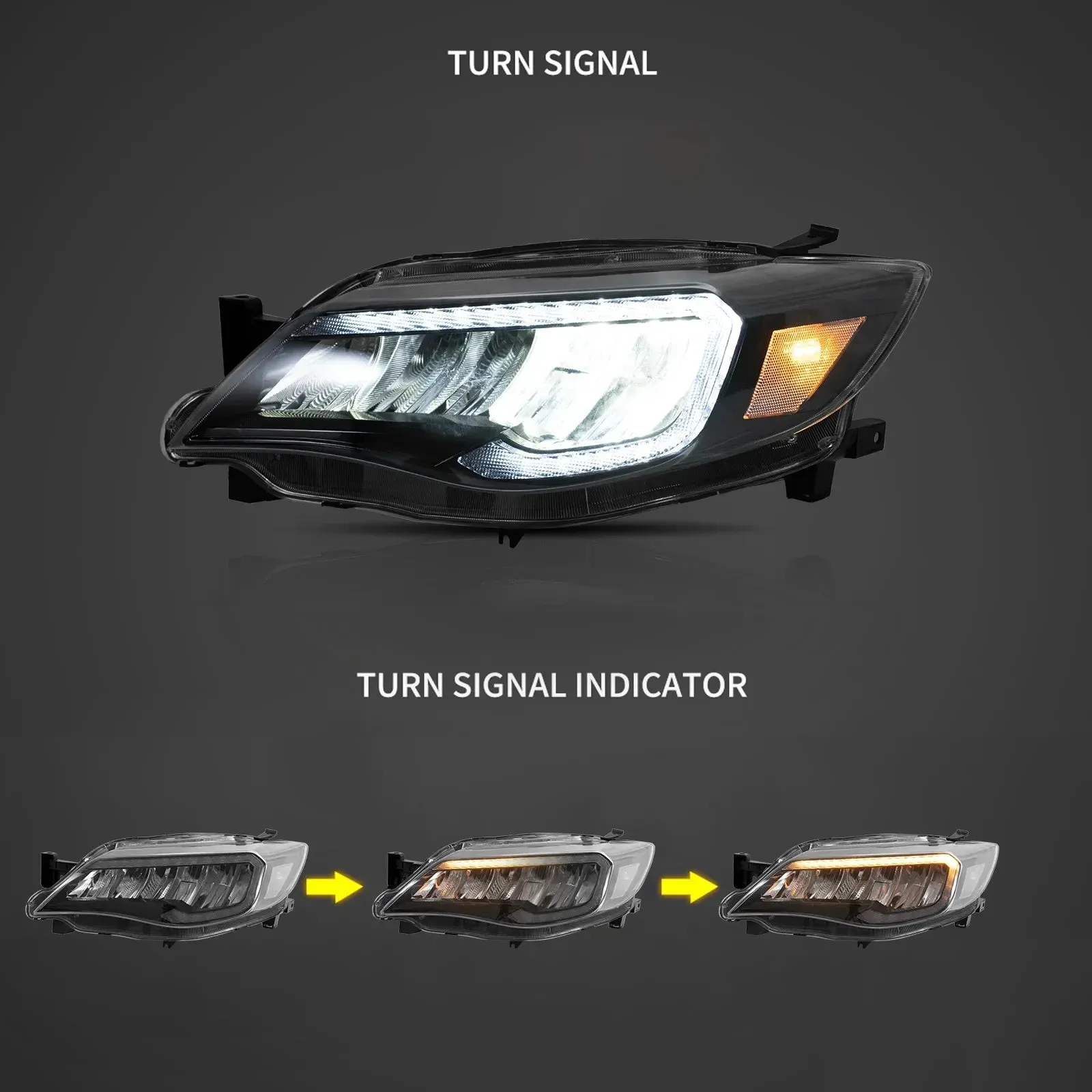 VLAND LED Headlights For Subaru Impreza 2008-2011 / WRX 2008-2014