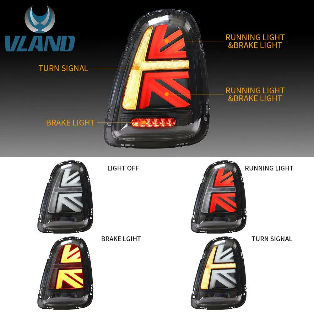 VLAND LED Tail lights For BMW Mini Cooper [Mini Hatch] R56 R57 R58 R59 2007-2013[E-MARK]