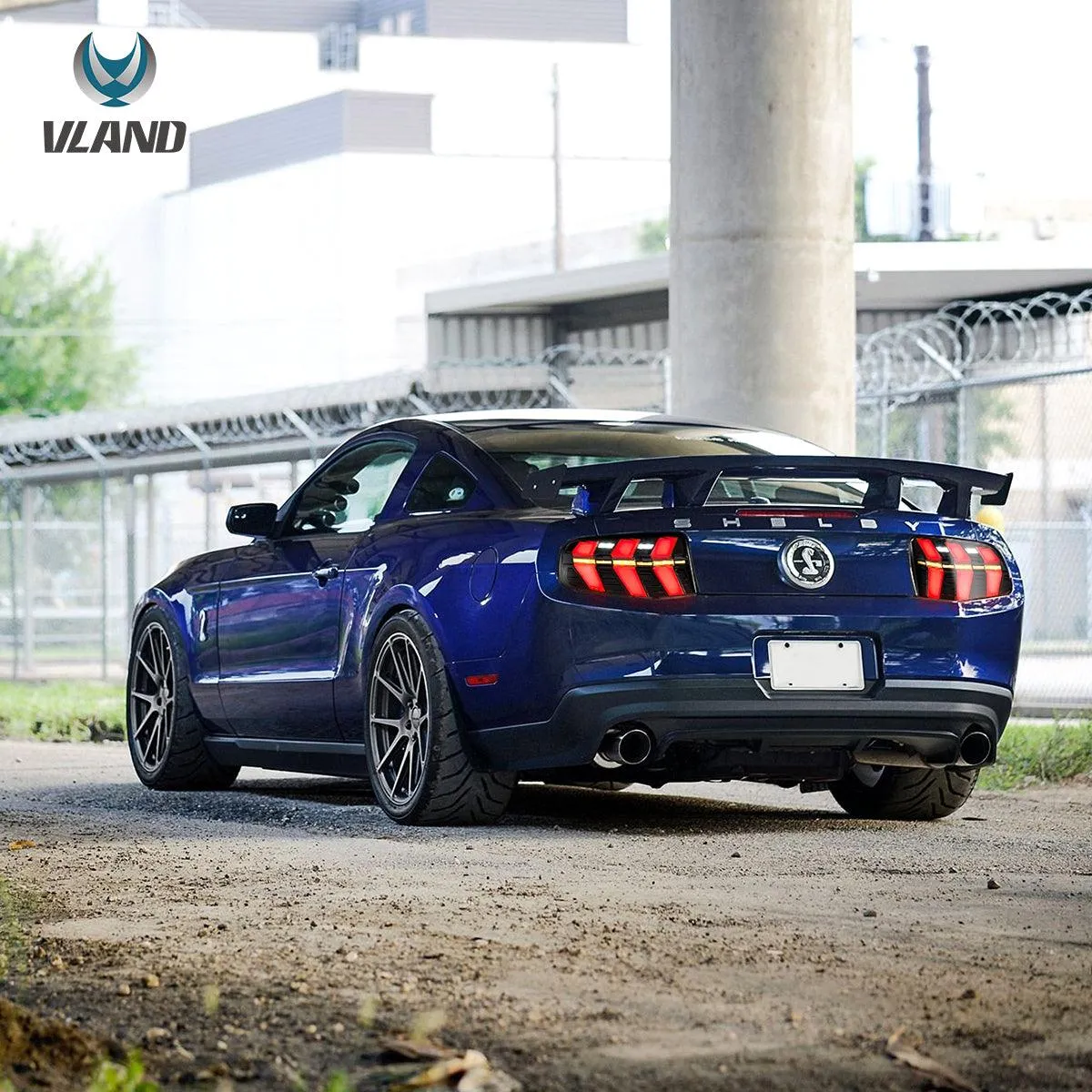 VLAND LED Tail Lights For Ford Mustang 2010-2012 With 7 Lighting Modes [DOT.]
