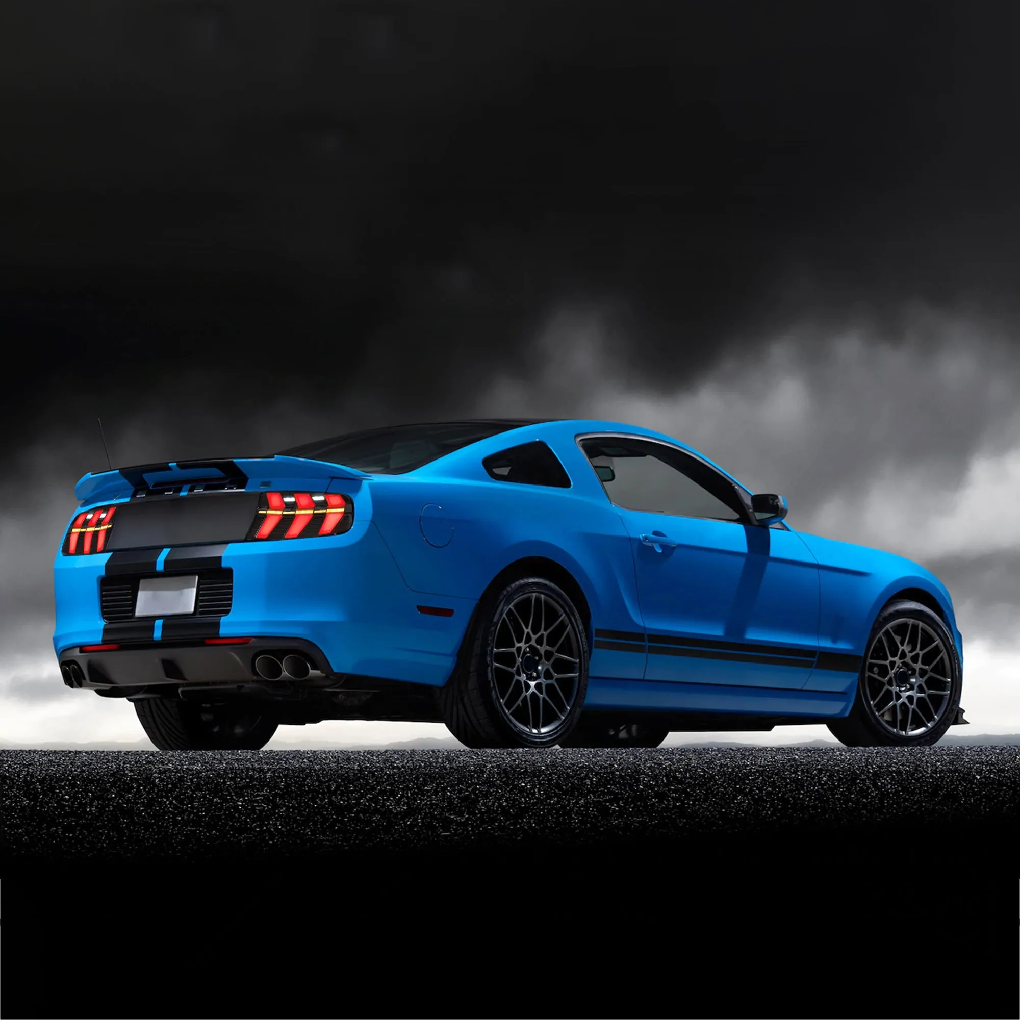 VLAND LED Tail Lights For Ford Mustang 2010-2012 With 7 Lighting Modes [DOT.]