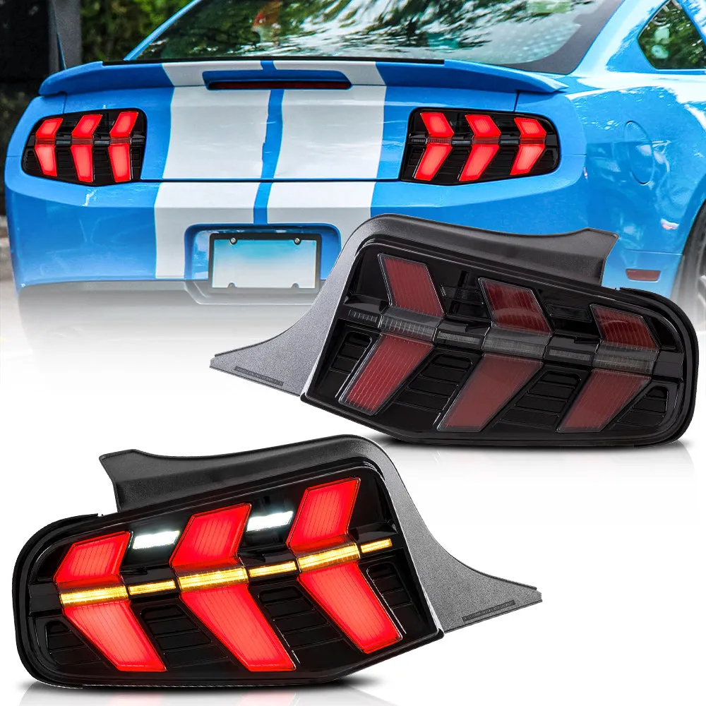 VLAND LED Tail Lights For Ford Mustang 2010-2012 With 7 Lighting Modes [DOT.]