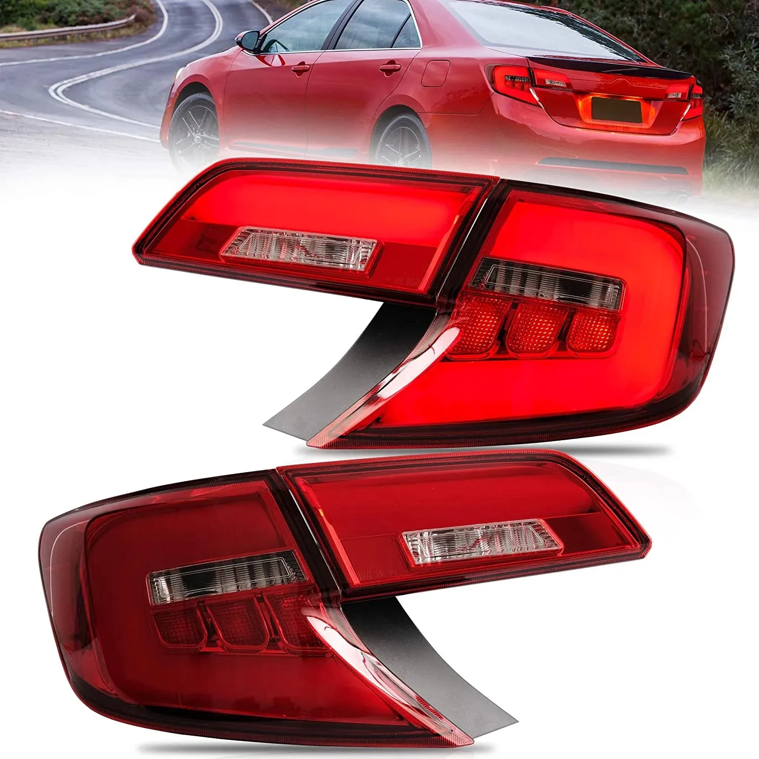VLAND LED Tail Lights For Toyota Camry 2012-2014 XV50 7th Gen
