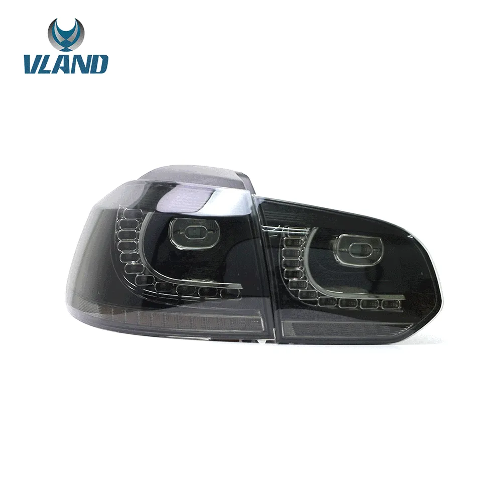 VLAND LED Tail lights For Volkswagen (VW) Golf 6 MK6 (TSI GTI R TDI GTD LPG) 2008-2014 With Sequential indicators[E-MARK]