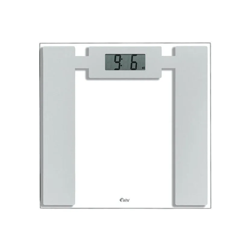 Weight Watchers Ultra Slim Glass Electronic Scale - Silver | 8950NU